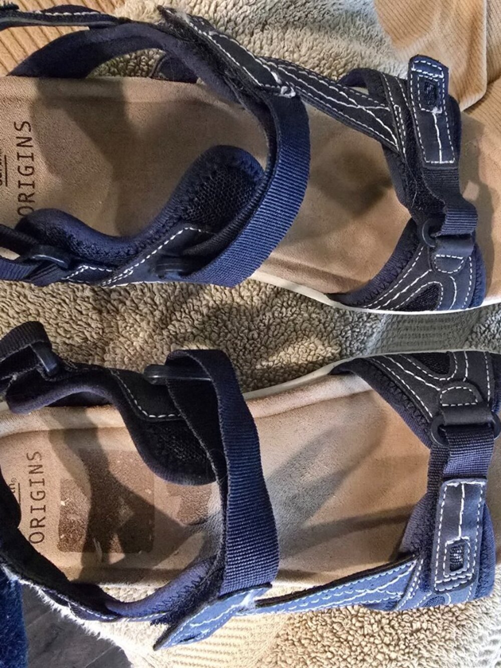 Ladies Origins Blue Sandals